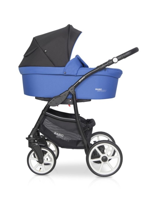 RIKO BASIC SPORT 2w1 Wózek głęboko-spacerowy - RACING BLUE