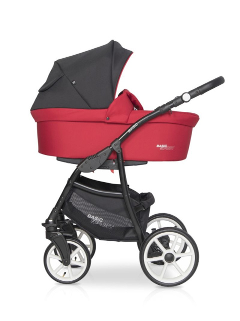 RIKO BASIC SPORT 2w1 Wózek głęboko-spacerowy - SPORT RED