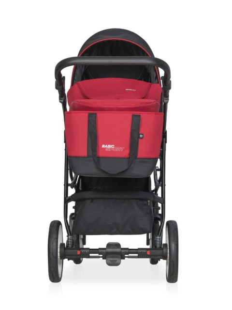 RIKO BASIC SPORT 2w1 Wózek głęboko-spacerowy - SPORT RED
