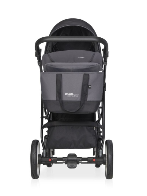 RIKO BASIC SPORT 3w1 Wózek głęboko-spacerowy z fotelikiem 0-13 kg- CARBON