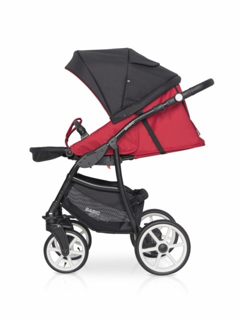 RIKO BASIC SPORT 3w1 Wózek głęboko-spacerowy z fotelikiem 0-13 kg - SPORT RED