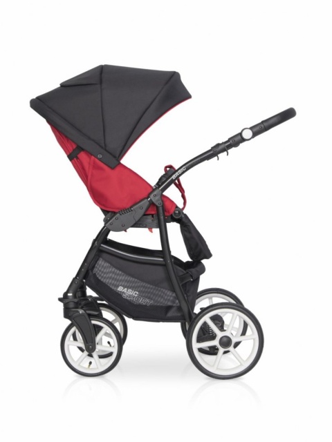 RIKO BASIC SPORT 3w1 Wózek głęboko-spacerowy z fotelikiem 0-13 kg - SPORT RED