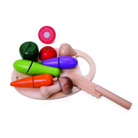 CLASSIC WORLD Drewniany Zestaw do Krojenia Warzyw na Rzepy 16 el.