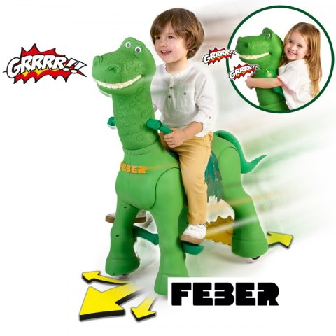 FEBER Dinosaur Na Akumulator 12V Interaktywny Jeździk