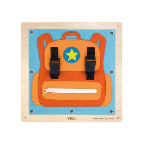 Viga Drewniane Tablice Sensoryczne Ubrania i zapięcia Montessori