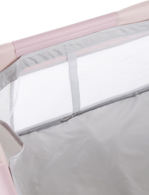 Łóżeczko turystyczne - dostawka do łóżka - różowe