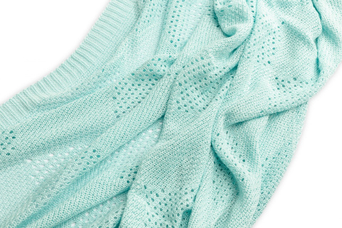 Kocyk Bambusowy BAMBUS 100% 100X80cm Sensillo - Miętowy