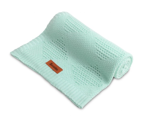 Kocyk Bambusowy BAMBUS 100% 100X80cm Sensillo - Miętowy