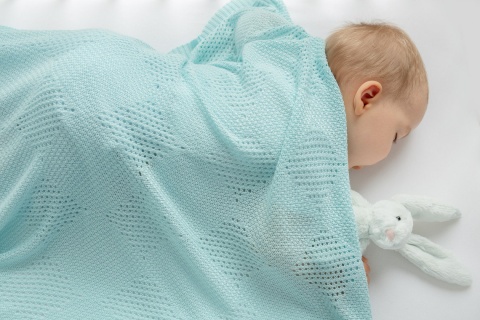 Kocyk Bambusowy BAMBUS 100% 100X80cm Sensillo - Miętowy