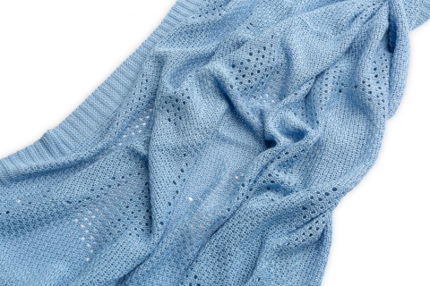 Kocyk Bambusowy BAMBUS 100% 100X80cm Sensillo - Niebieski