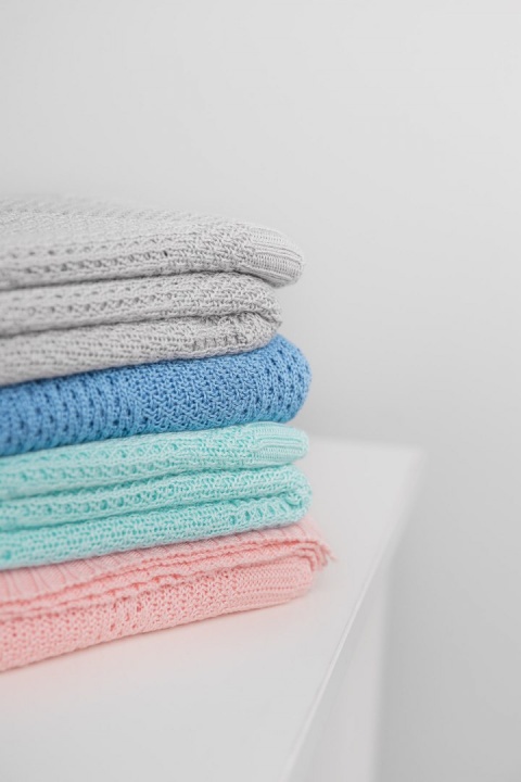 Kocyk Bambusowy BAMBUS 100% 100X80cm Sensillo - Niebieski