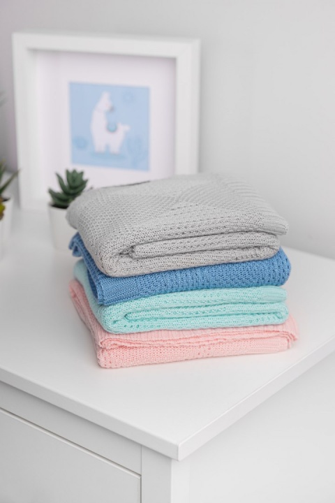 Kocyk Bambusowy BAMBUS 100% 100X80cm Sensillo - Niebieski