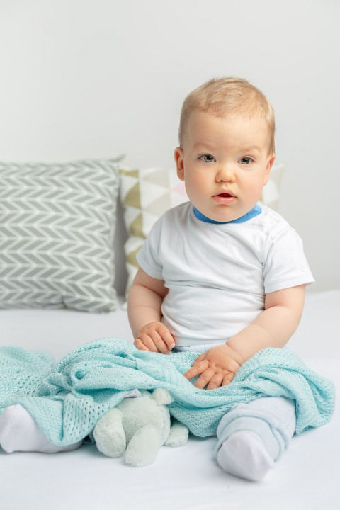 Kocyk Bambusowy BAMBUS 100% 100X80cm Sensillo - Różowy