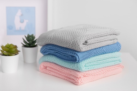 Kocyk Bambusowy BAMBUS 100% 100X80cm Sensillo - Różowy