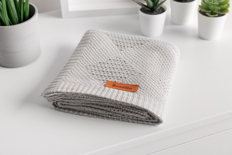 Kocyk Bambusowy BAMBUS 100% 100X80cm Sensillo - Szary