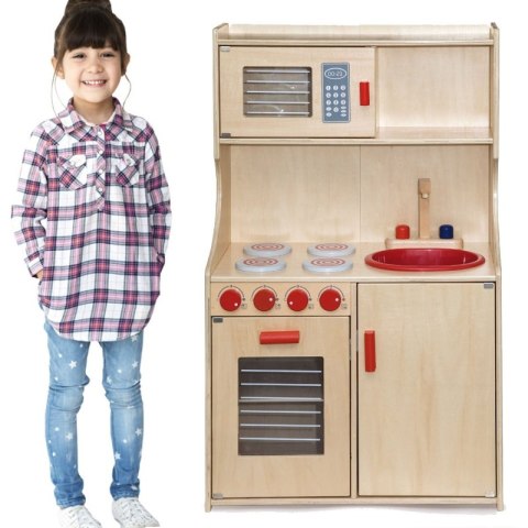 Viga Toys Duża Kuchnia Drewniana Modern