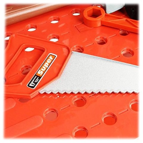 Zestaw Majsterkowicza, Warsztat stolarski - stolik, klucze, piła