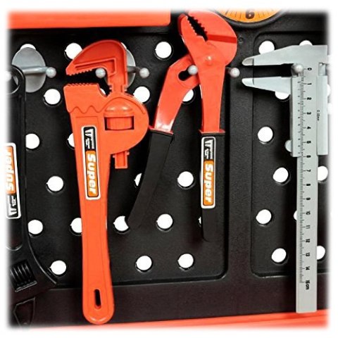 Zestaw Majsterkowicza, Warsztat stolarski - stolik, klucze, piła