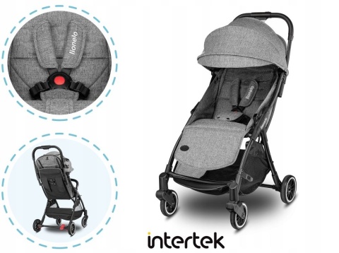 JULIE ONE Lionelo Wózek spacerowy do 22 kg - STONE GREY