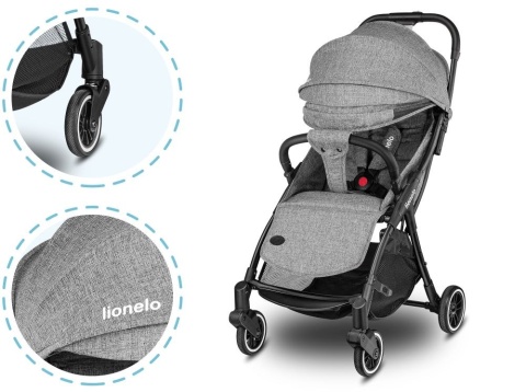 JULIE ONE Lionelo Wózek spacerowy do 22 kg - STONE GREY