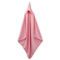 Jollein - ręcznik kąpielowy z kapturem 80 x 80 cm FROTTE Candy Pink