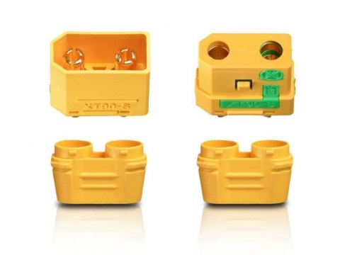Wtyki XT90-S Anti Spark - złącze wysoko-prądowe 90A - nieiskrzące - AMASS