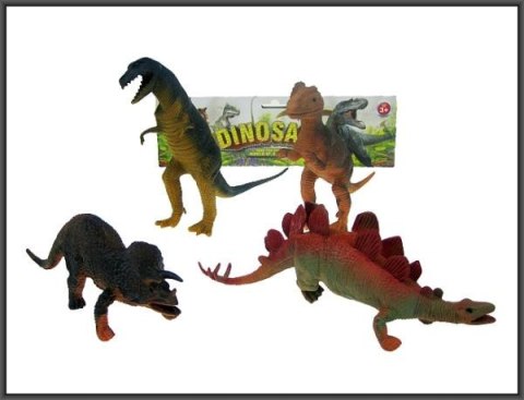Dinozaury 4 sztuki 24cm 2078A HIPO cena za opakowanie