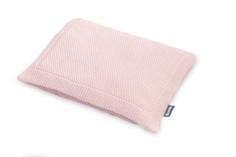 SENSILLO KOMPLET DO ŁÓŻECZKA DZIERGANY Z MUŚLINĄ - RÓŻOWY