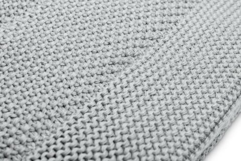 SENSILLO KOMPLET DO ŁÓŻECZKA DZIERGANY Z MUŚLINĄ - SZARY