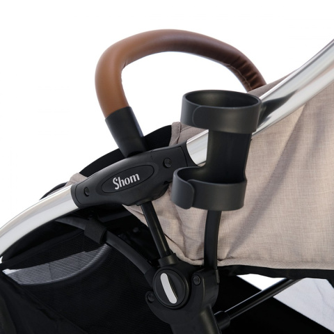 Magical Flash Shom do 22 kg lekki wózek spacerowy 6,8 kg - Light Grey (srebrna rama)