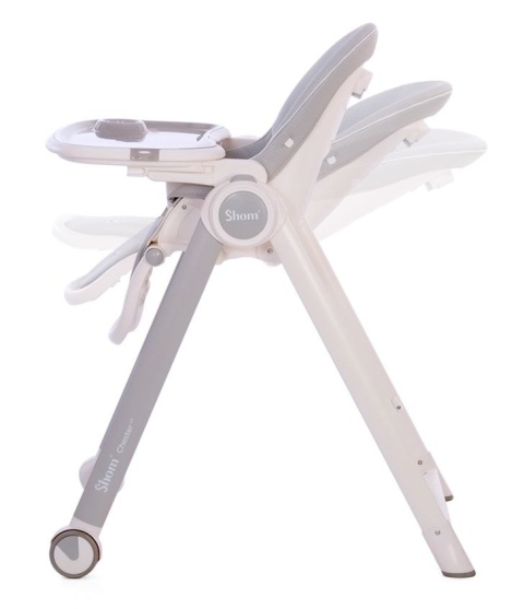 CHESTER 2.0 Shom krzesełko do karmienia 6-36m do 15kg - Glaciar Grey