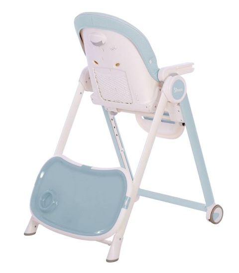 CHESTER 2.0 Shom krzesełko do karmienia 6-36m do 15kg - Soft Blue