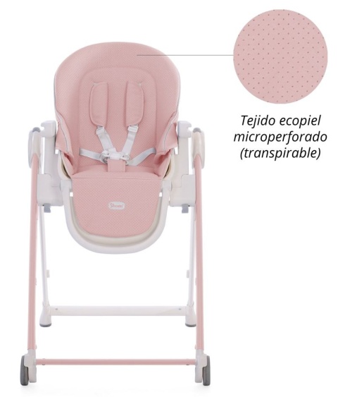 CHESTER 2.0 Shom krzesełko do karmienia 6-36m do 15kg - Soft Pink