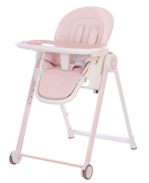 CHESTER 2.0 Shom krzesełko do karmienia 6-36m do 15kg - Soft Pink