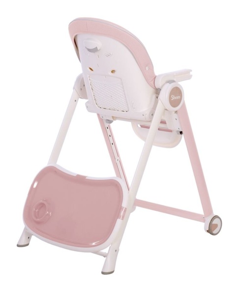 CHESTER 2.0 Shom krzesełko do karmienia 6-36m do 15kg - Soft Pink