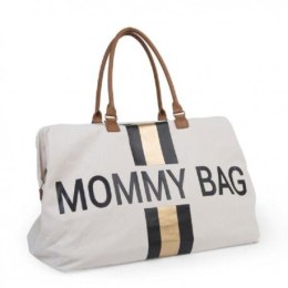 Childhome torba mommy bag paski czarno-złote CHILDHOME