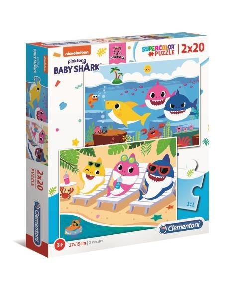 Clementoni Puzzle 2x20el Baby Shark 24777