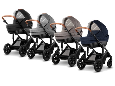 Kinderkraft Wózek Głęboko Spacerowy PRIME 2w1 DEEP NAVY do 22 kg + Mommy Bag