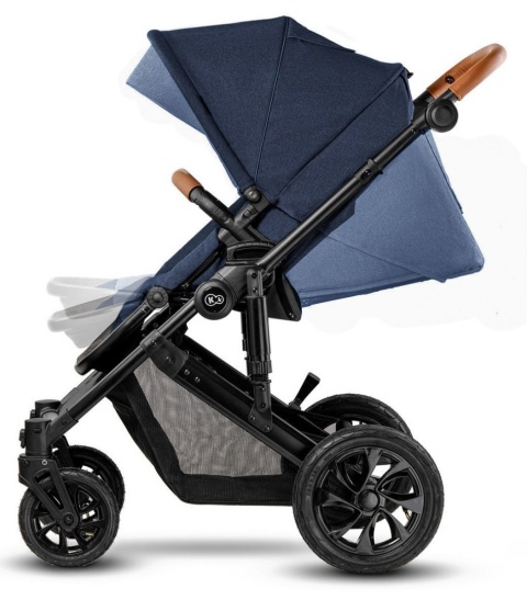 Kinderkraft Wózek Głęboko Spacerowy PRIME 2w1 DEEP NAVY do 22 kg + Mommy Bag