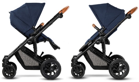 Kinderkraft Wózek Głęboko Spacerowy PRIME 2w1 DEEP NAVY do 22 kg + Mommy Bag