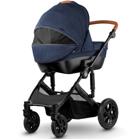 Kinderkraft Wózek Głęboko Spacerowy PRIME 2w1 DEEP NAVY do 22 kg + Mommy Bag
