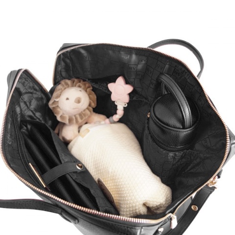 RV Elegance Shom stylowa torba dla mamy i do wózka dziecięcego - Midnight Black