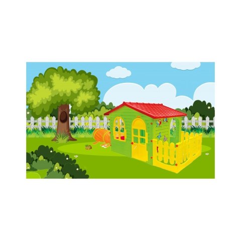 Domek Ogrodowy z Ogródkiem i Tunelem Gąsienicą Mochtoys