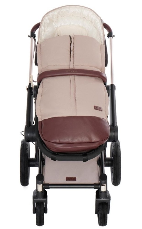Śpiworek do wózków Shom Roberto Verino RV Elegance - Stone Sand
