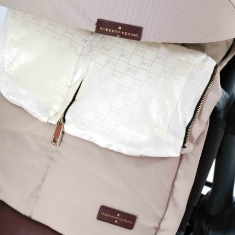 Śpiworek do wózków Shom Roberto Verino RV Elegance - Stone Sand