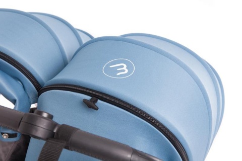 KUKI TWIN 2.0 Baby Monsters wózek bliźniaczy kolor BLACK