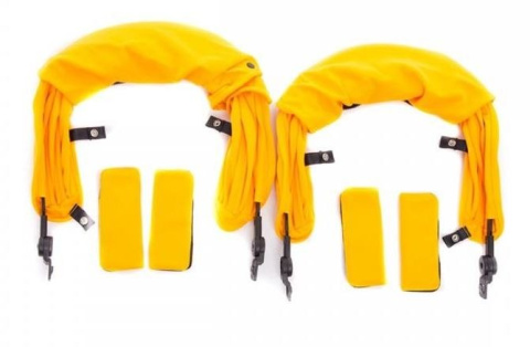 KUKI TWIN 2.0 Baby Monsters wózek bliźniaczy kolor MANGO