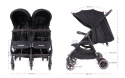 KUKI TWIN 2.0 Baby Monsters wózek bliźniaczy kolor MANGO
