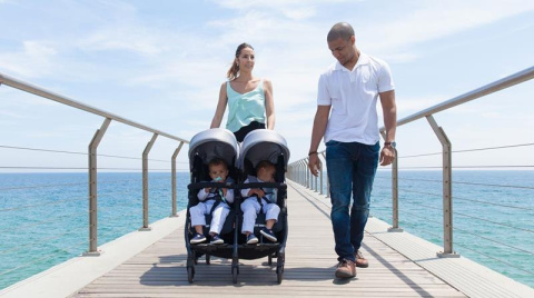 KUKI TWIN Baby Monsters wózek bliźniaczy kolor CUPCAKE