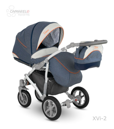 VISION 3w1 CAMARELO Wózek Wielofunkcyjny gondola spacerówka fotelik XVi-2